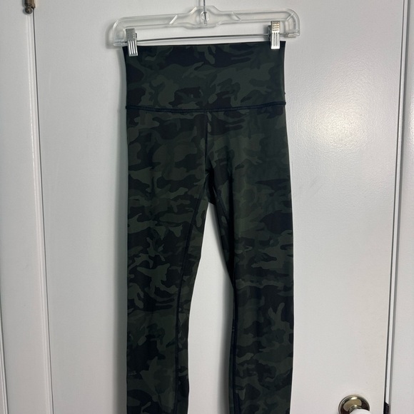 Lululemon Wunder Under High-Rise Tight 28" Incognito Camo Multi Gator Green 4 - Picture 3 of 11